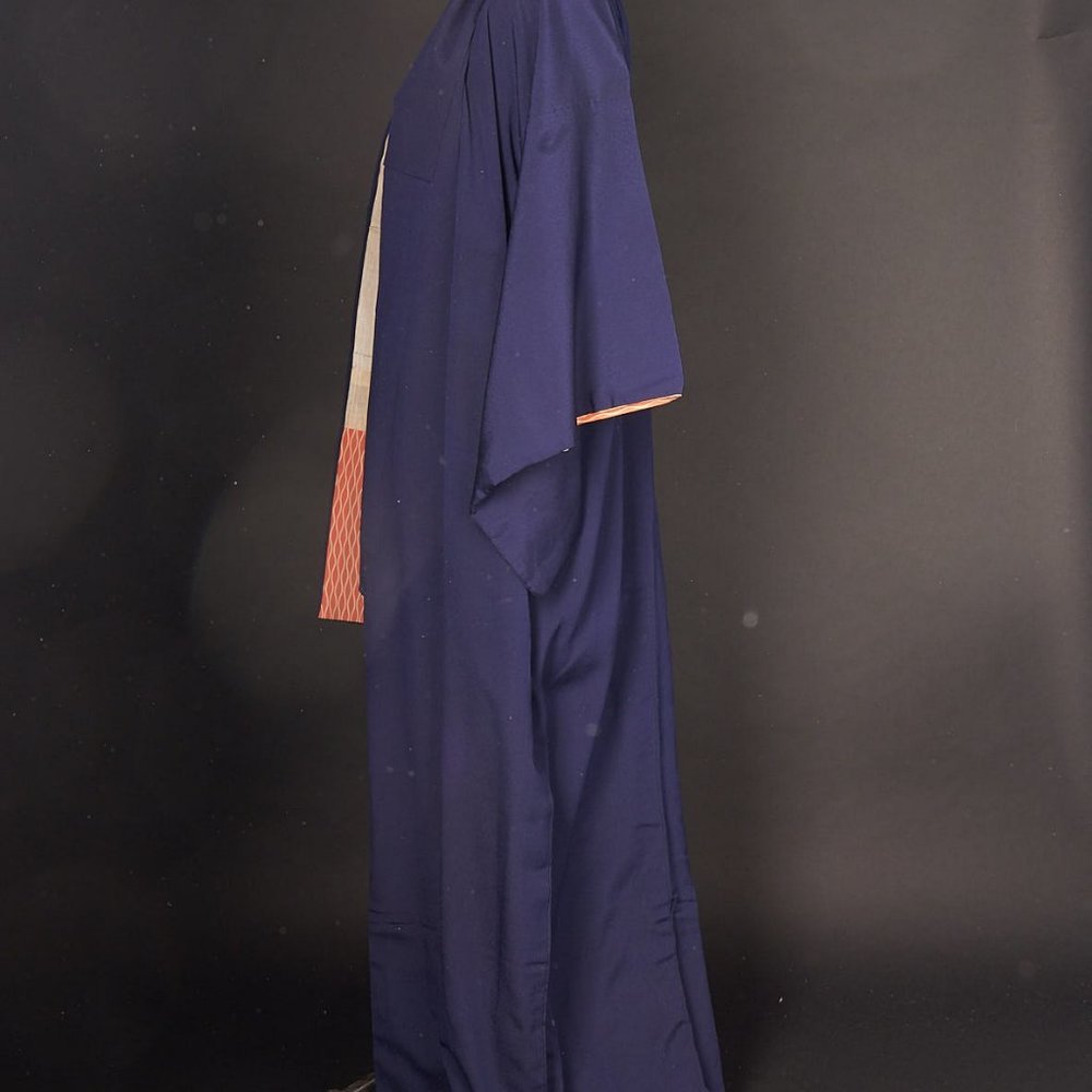 Royal Blue Japanese Kimono Robe